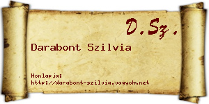 Darabont Szilvia névjegykártya